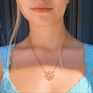 Gold Flower Necklace